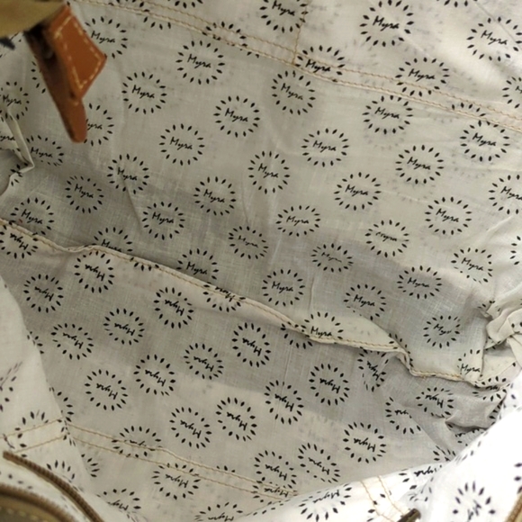 MYRA Aztec Messenger Bag Leather Saddle Blanket Tapestry - Picture 9 of 17